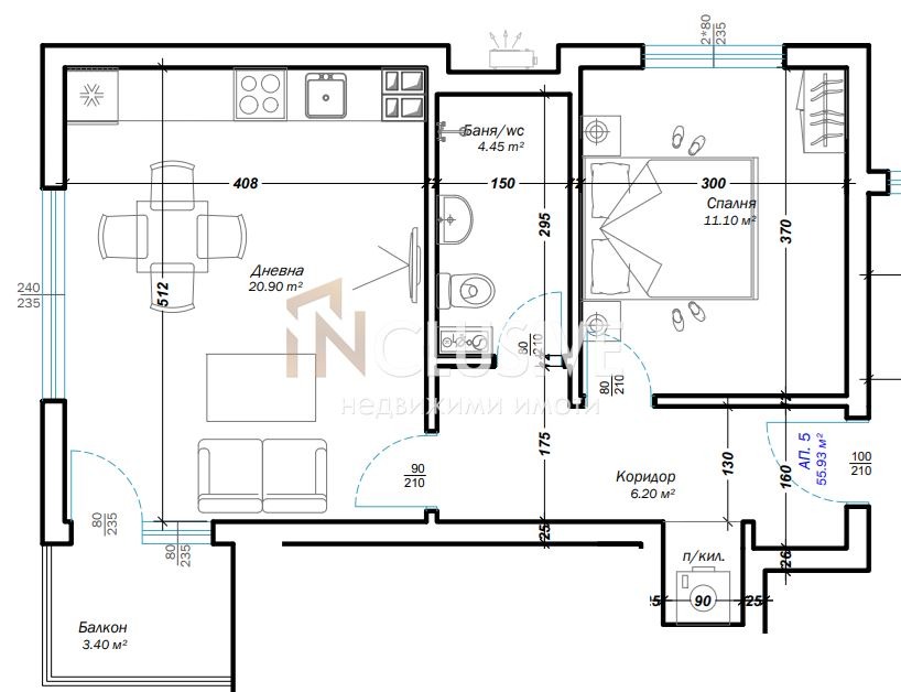 Продава 2-СТАЕН, гр. Варна, Изгрев, снимка 2 - Апартаменти - 53954612