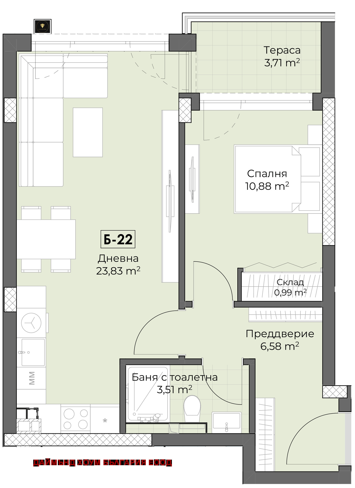 Продава 2-СТАЕН, гр. Пловдив, Остромила