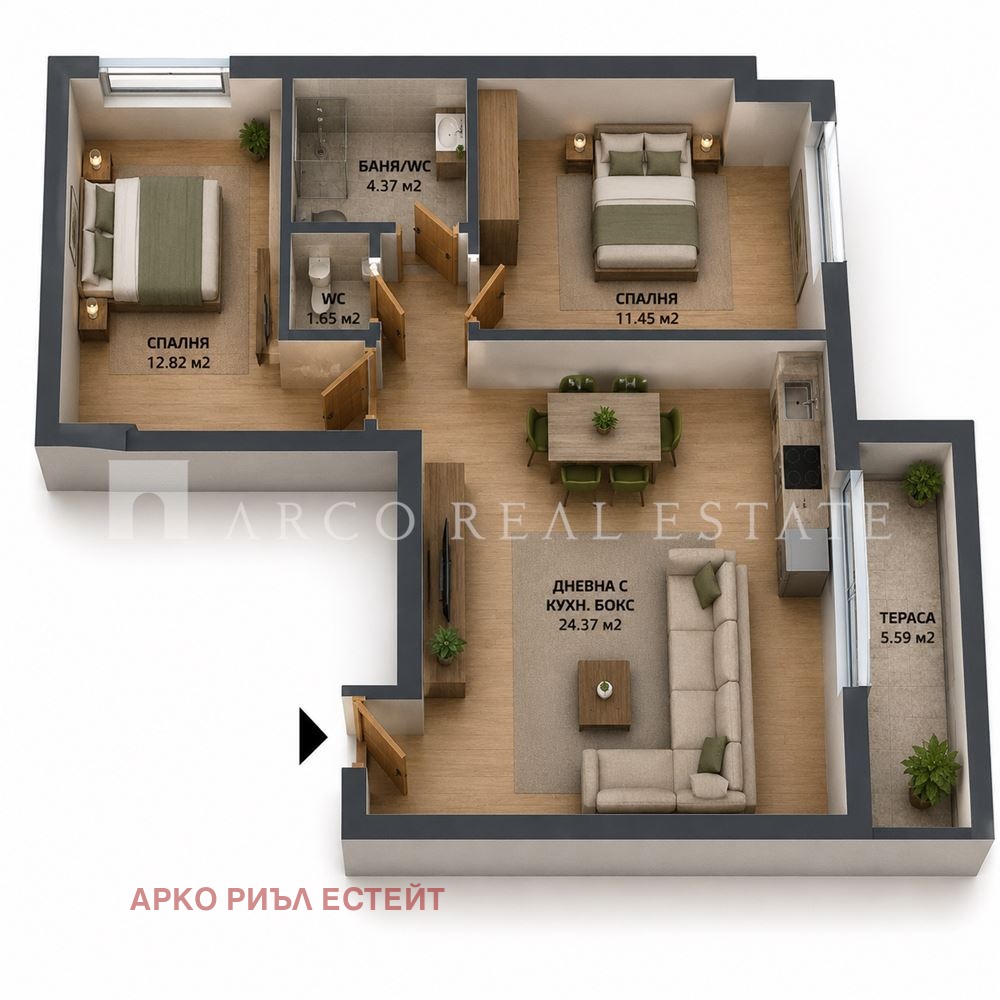 Продава 3-СТАЕН, гр. София, Левски В, снимка 3 - Апартаменти - 54696244