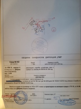 Продава парцел област Благоевград гр. Сандански - [1] 