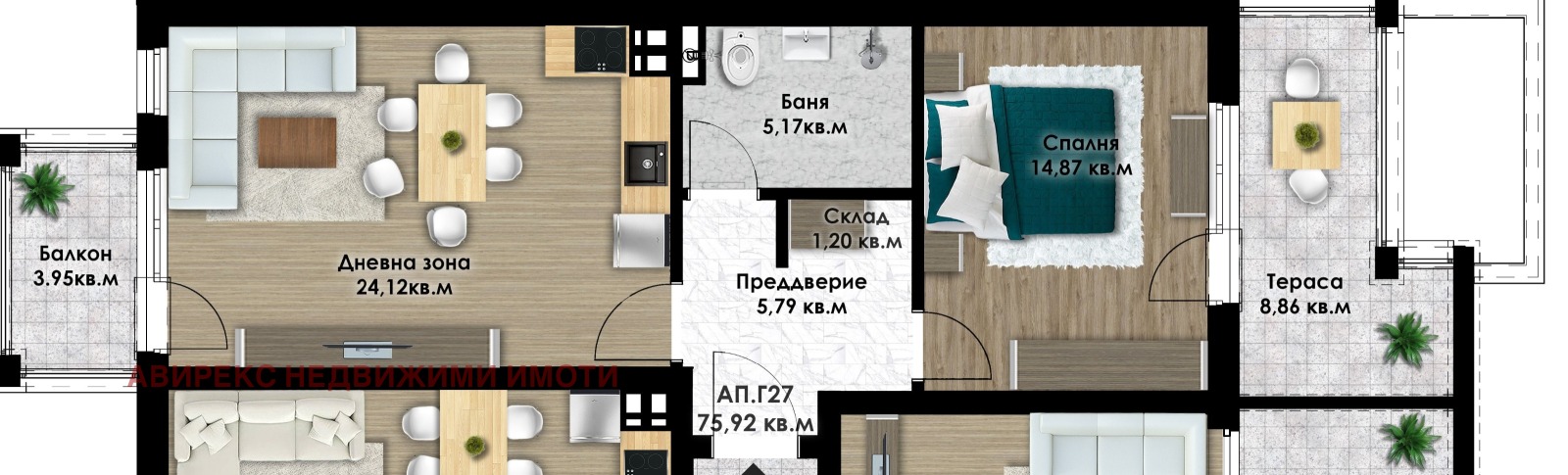 Продава 2-СТАЕН, гр. Пловдив, Кючук Париж, снимка 2 - Апартаменти - 53313431