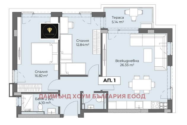 Zu verkaufen  2 Schlafzimmer Plowdiw , Hristo Smirnenski , 109 qm | 56349738 - Bild [3]