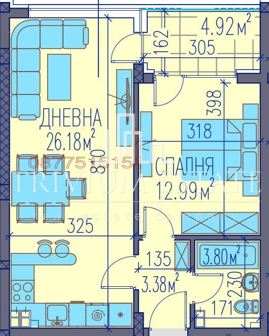 À venda  1 quarto Plovdiv , Kamenica 2 , 73 m² | 31957952 - imagem [2]