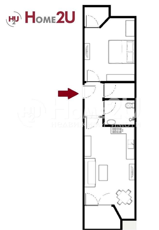 Продава 2-СТАЕН, гр. Пловдив, Кършияка, снимка 5 - Апартаменти - 53176769