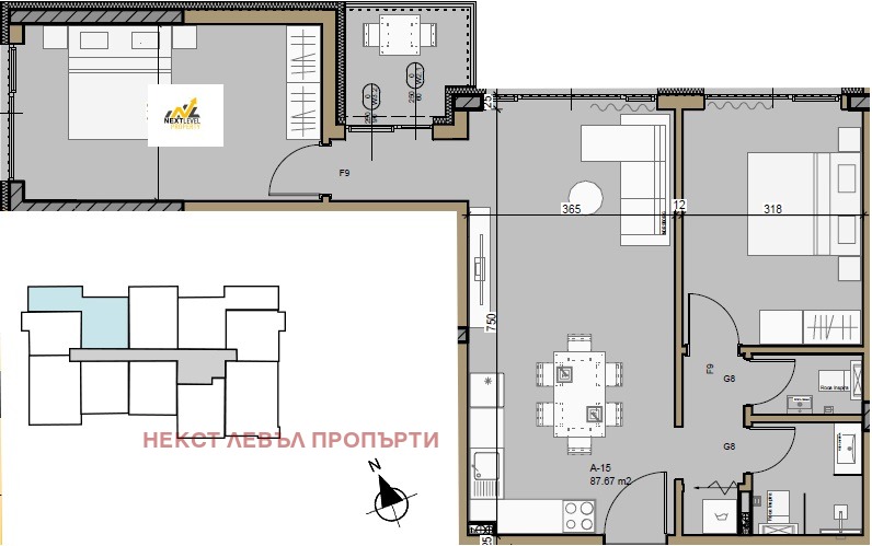 Продава 3-СТАЕН, гр. София, Малинова долина, снимка 1 - Aпартаменти - 49316044