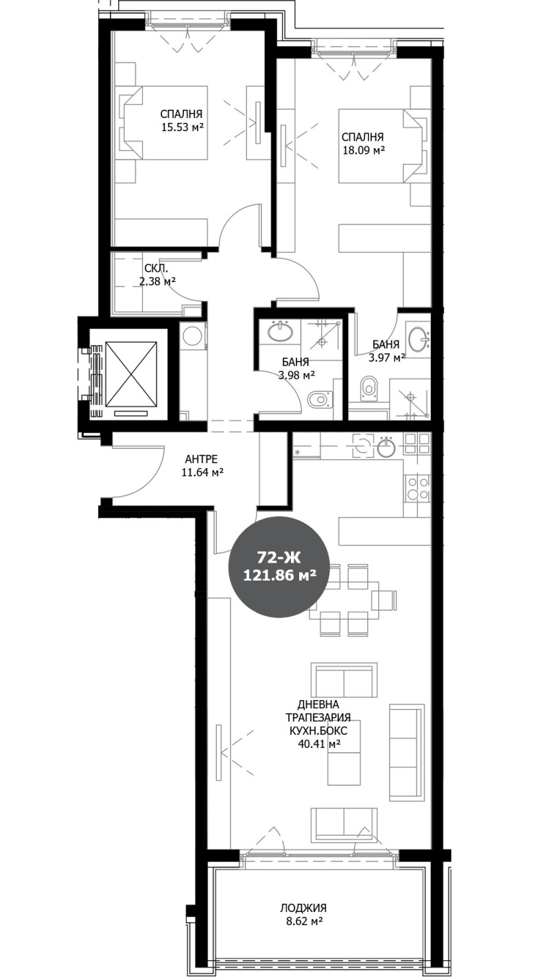 Продава 3-СТАЕН, гр. София, Витоша, снимка 12 - Апартаменти - 53107550