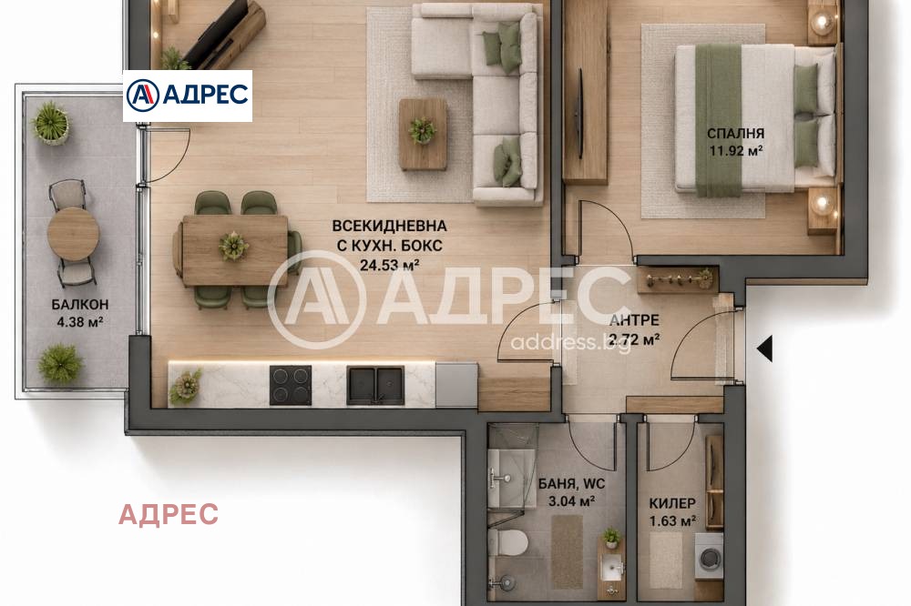 Продава 2-СТАЕН, гр. Варна, Младост 1, снимка 4 - Апартаменти - 56016852