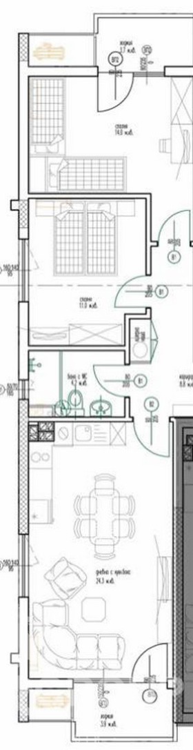 Продава  3-стаен град Варна , Възраждане 1 , 92 кв.м | 37126996 - изображение [7]