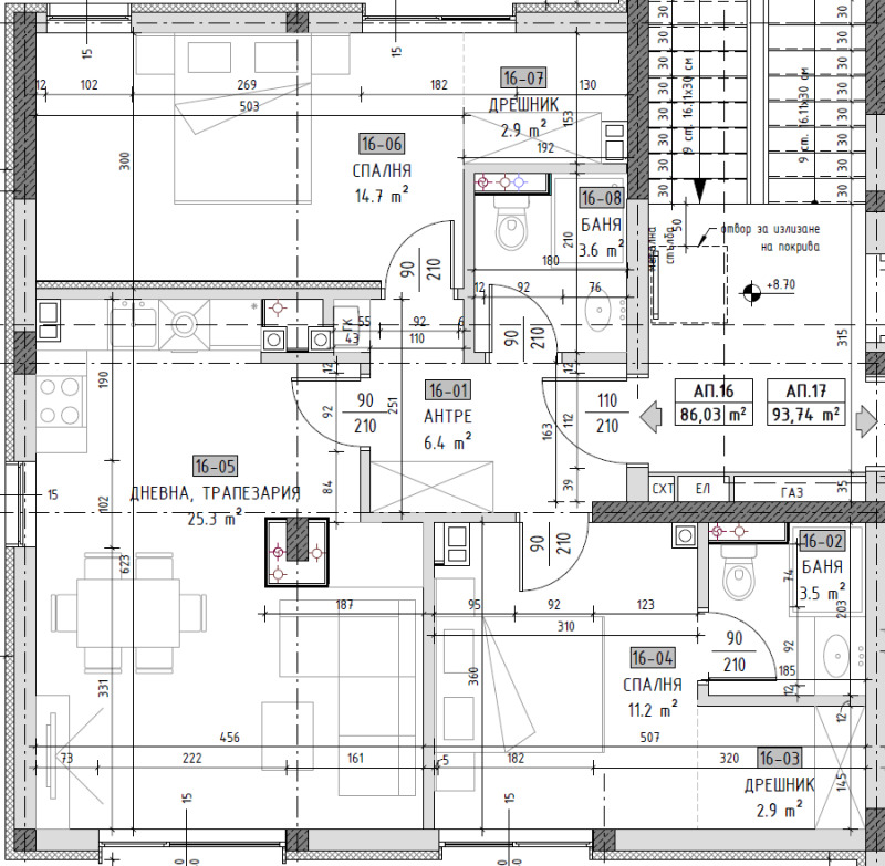 Продава 3-СТАЕН, гр. София, Малинова долина, снимка 7 - Апартаменти - 52280803