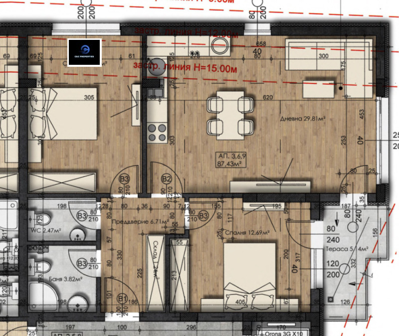 Продава 3-СТАЕН, гр. София, Студентски град, снимка 2 - Aпартаменти - 49099343