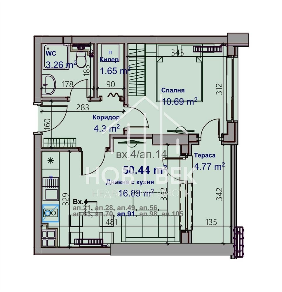 Продава 2-СТАЕН, гр. Варна, Младост 2, снимка 4 - Апартаменти - 55090124