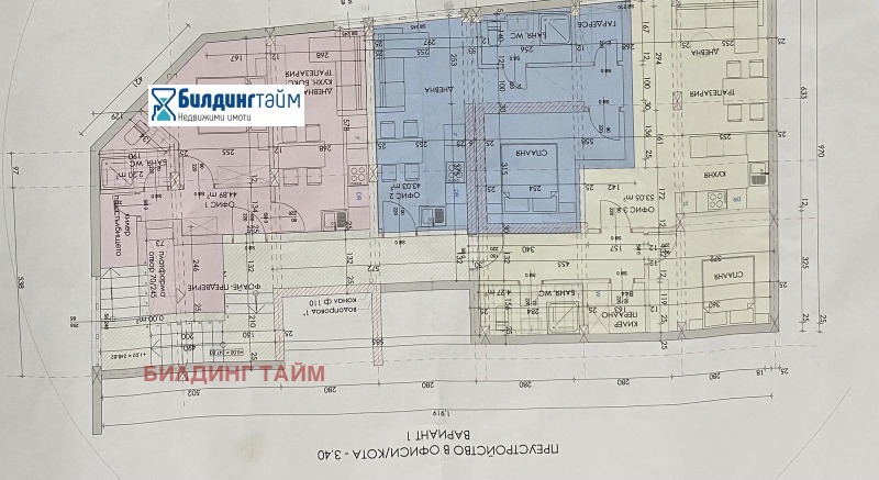 Продава ОФИС в град Шумен, Център - 61 кв.м / 51 850 € » 101 409.79 лв., БИЛДИНГ ТАЙМ