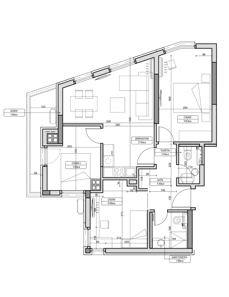 Продава  3-стаен град София , Сухата река , 111 кв.м | 81102922