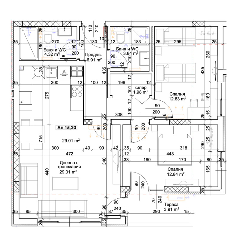 Продава  3-стаен град Пловдив , Тракия , 106 кв.м | 20726726 - изображение [2]