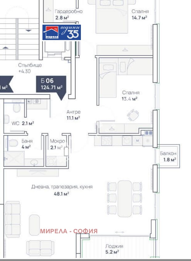 Продава 3-СТАЕН, гр. София, Симеоново, снимка 4 - Апартаменти - 54249492
