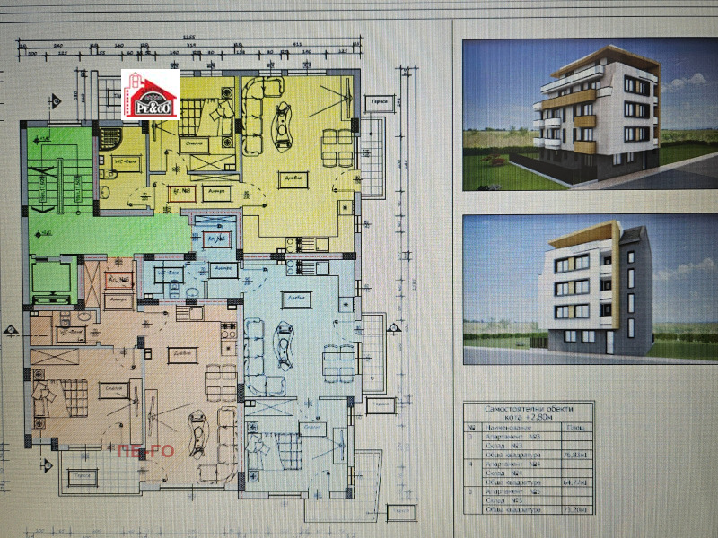 Продава 2-СТАЕН, гр. Пазарджик, Ставропол, снимка 1 - Aпартаменти - 47418719