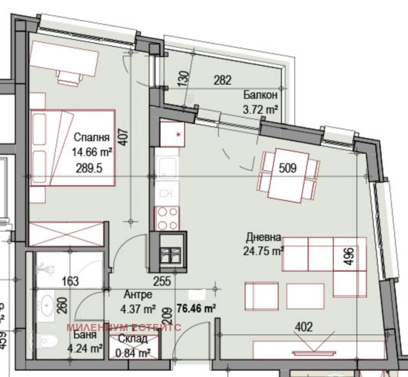 Продава 2-СТАЕН, гр. София, Сухата река, снимка 1 - Aпартаменти - 48530648