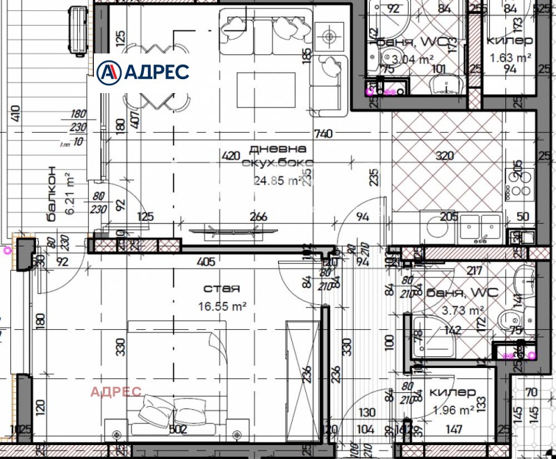 De vânzare  1 dormitor Varna , Mladost 1 , 82 mp | 27315672