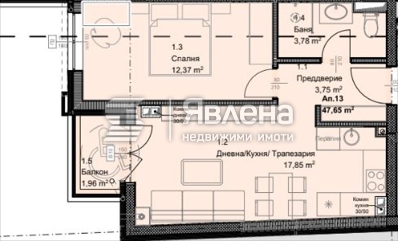 Продава  2-стаен град София , Овча купел , 57 кв.м | 54465819 - изображение [2]