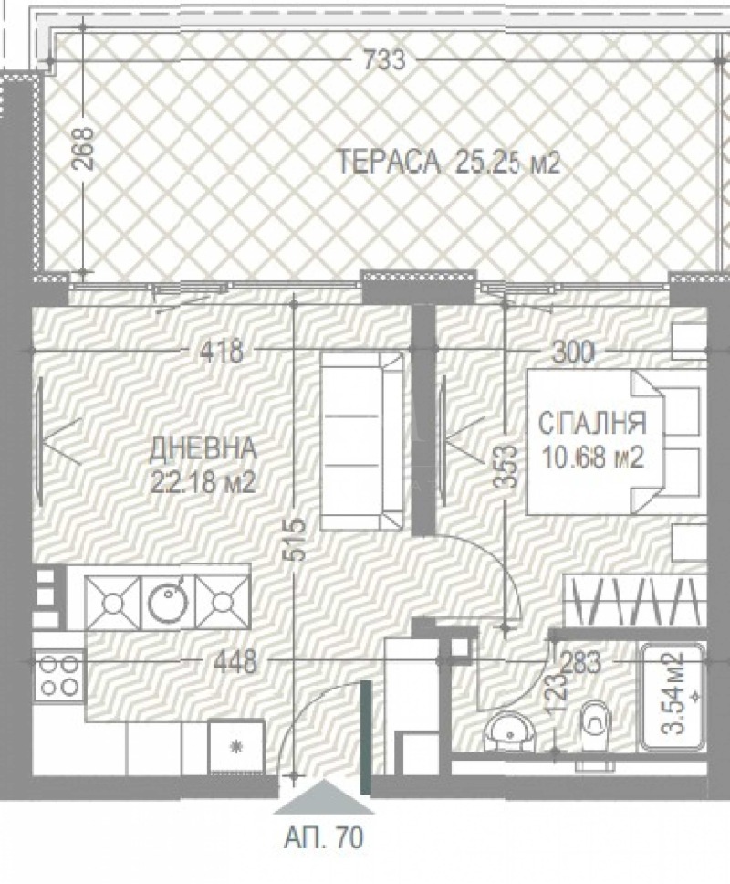 Eladó  1 hálószoba Sofia , Malinova dolina , 91 négyzetméter | 89746062 - kép [2]