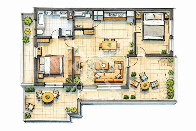 Продава 3-СТАЕН в град София, Малинова долина - 80 кв.м / 225 000 € » 440 061.75 лв., ЕКС НВД ООД