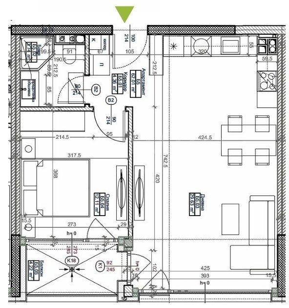 Satılık  1 yatak odası Sofia , Krastova vada , 73 metrekare | 69294214 - görüntü [8]