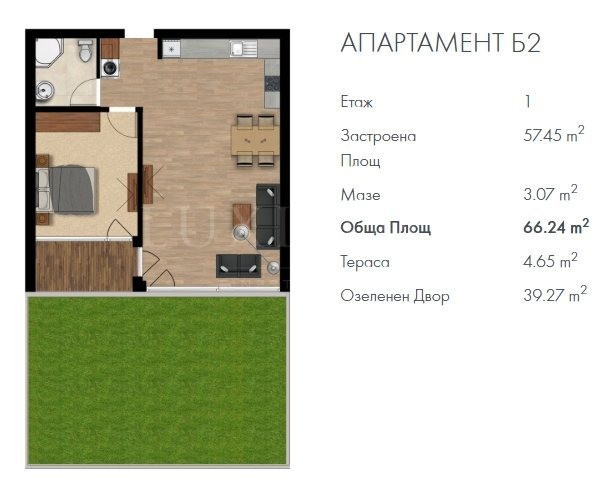 Продава  2-стаен град София , Кръстова вада , 66 кв.м | 69294214 - изображение [7]