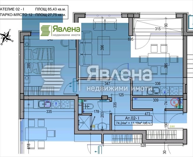 Eladó  1 hálószoba Sofia , Dragalevci , 86 négyzetméter | 60509336 - kép [11]
