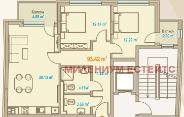 Продава 3-СТАЕН, гр. София, Зона Б-19