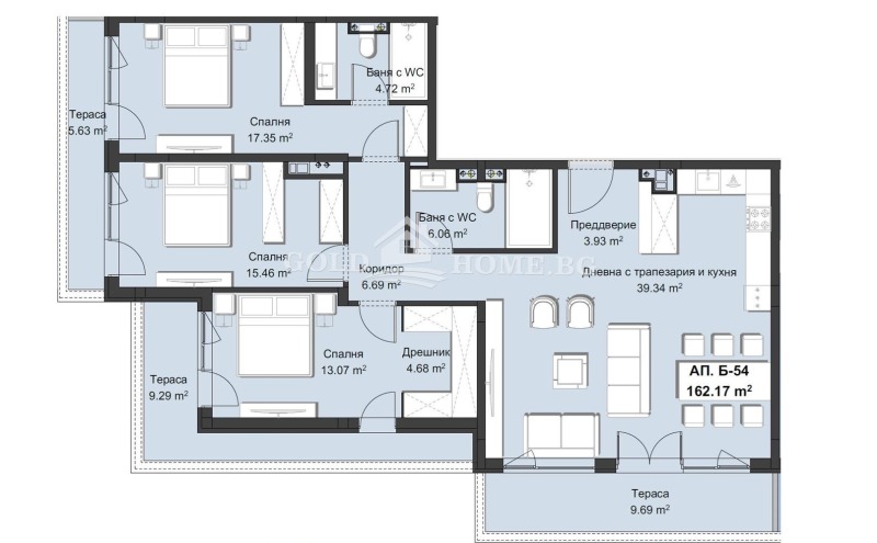 Продава 4-СТАЕН, гр. Пловдив, Христо Смирненски, снимка 3 - Aпартаменти - 49389670