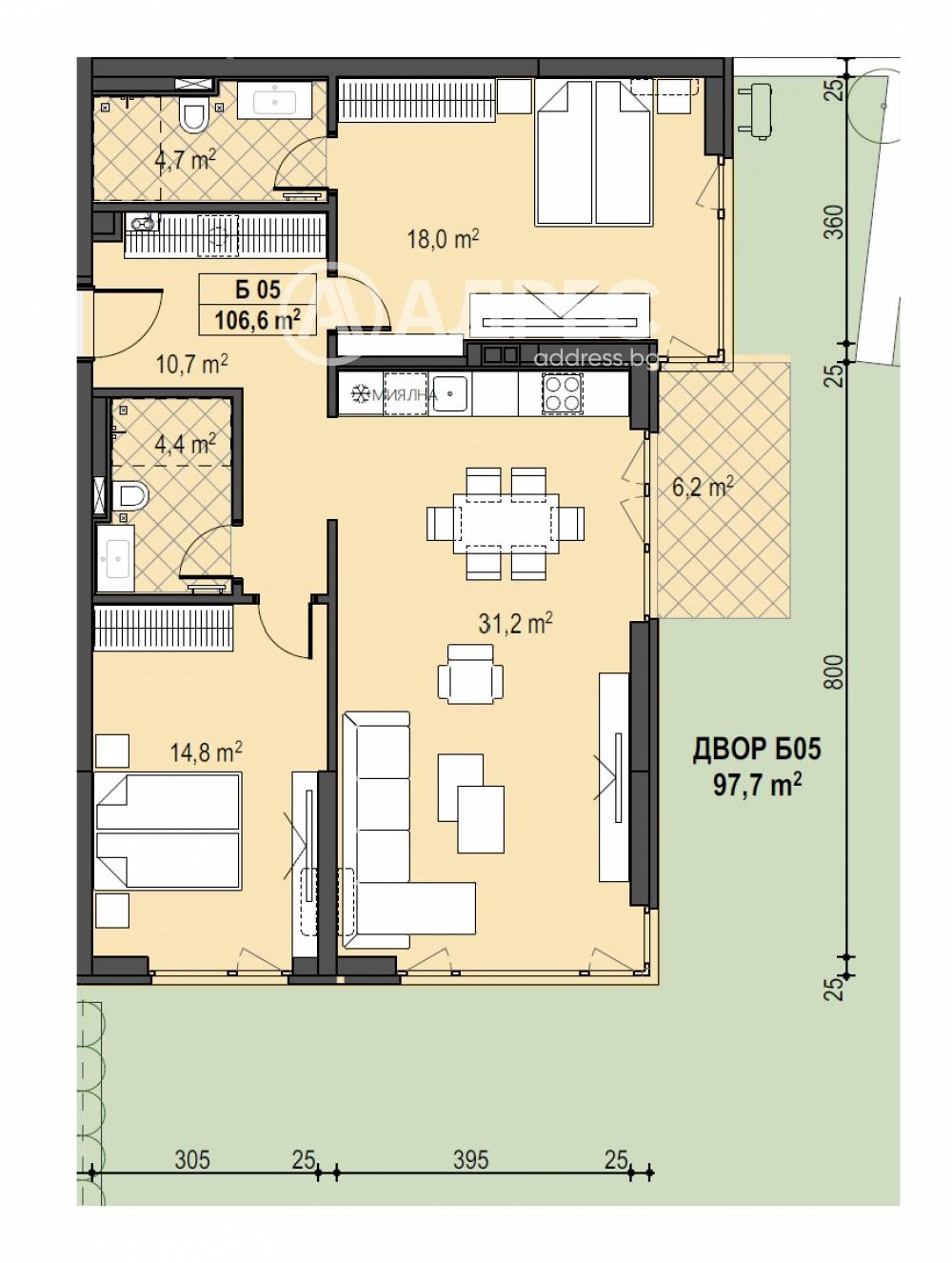 Продава 3-СТАЕН, гр. София, Бояна, снимка 4 - Апартаменти - 54143426