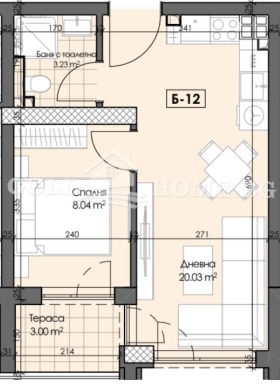 1 hálószoba Gagarin, Plovdiv 3