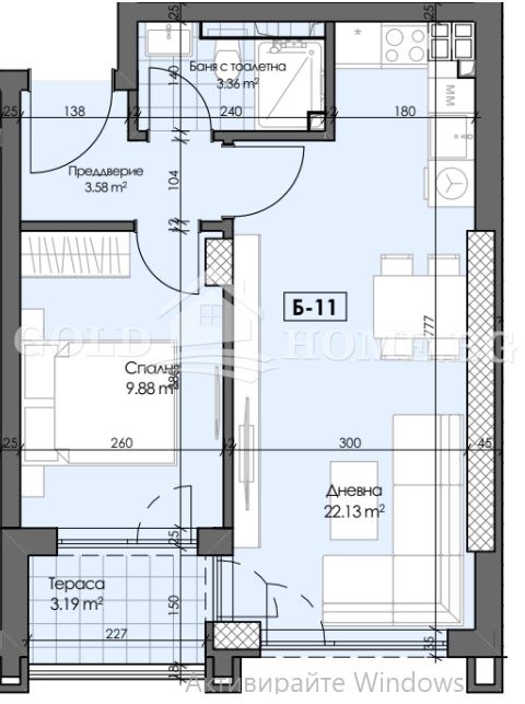 Til salgs  1 soverom Plovdiv , Gagarin , 50 kvm | 95502559 - bilde [7]