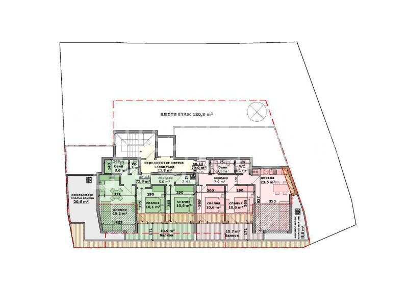 Zu verkaufen  1 Schlafzimmer Warna , Asparuhowo , 78 qm | 93256100 - Bild [6]