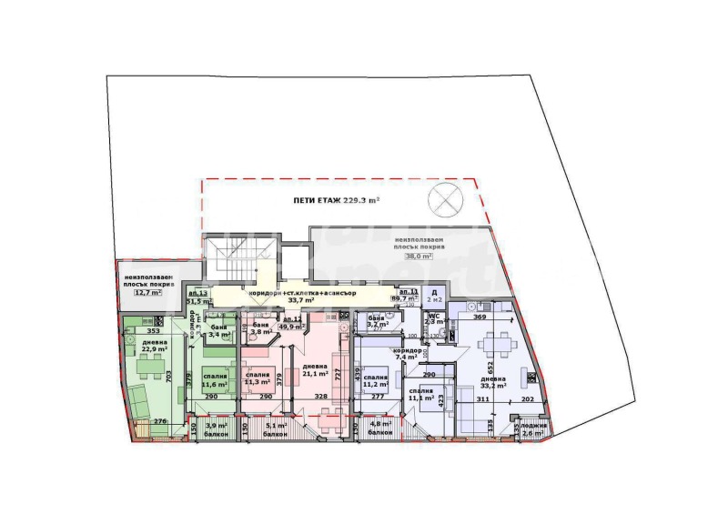 Zu verkaufen  1 Schlafzimmer Warna , Asparuhowo , 78 qm | 93256100 - Bild [9]