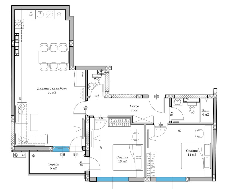 Zu verkaufen  2 Schlafzimmer Plowdiw , Zentar , 118 qm | 42509094 - Bild [2]