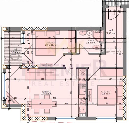 Na prodej  2 ložnice Varna , Levski 2 , 84 m2 | 21229928 - obraz [4]