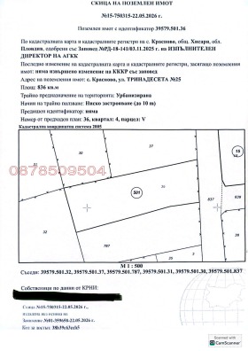 Продава  Парцел, с. Красново
