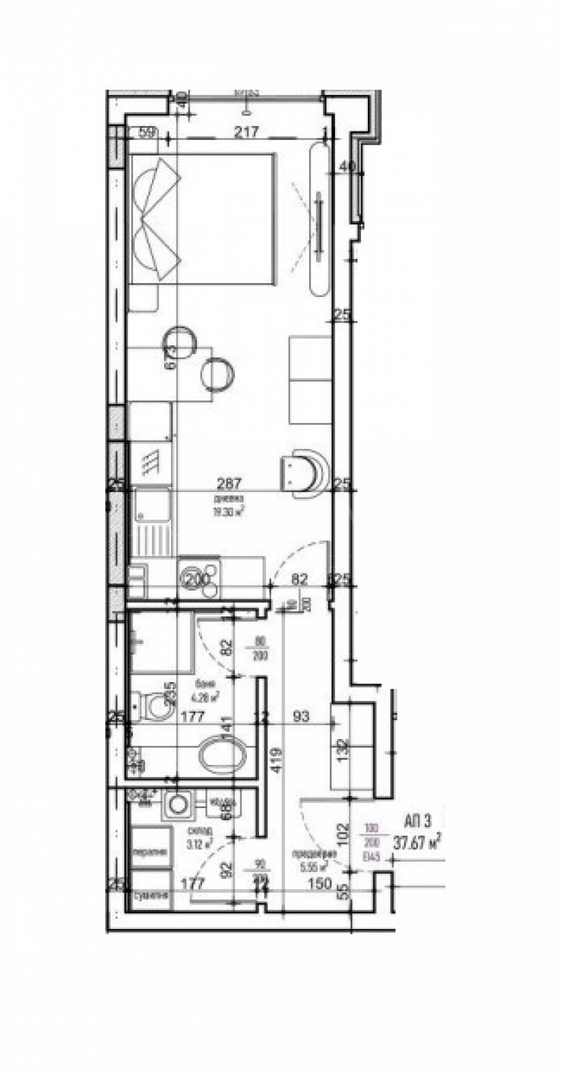 Продава 1-СТАЕН, гр. София, Малинова долина, снимка 4 - Aпартаменти - 46956809