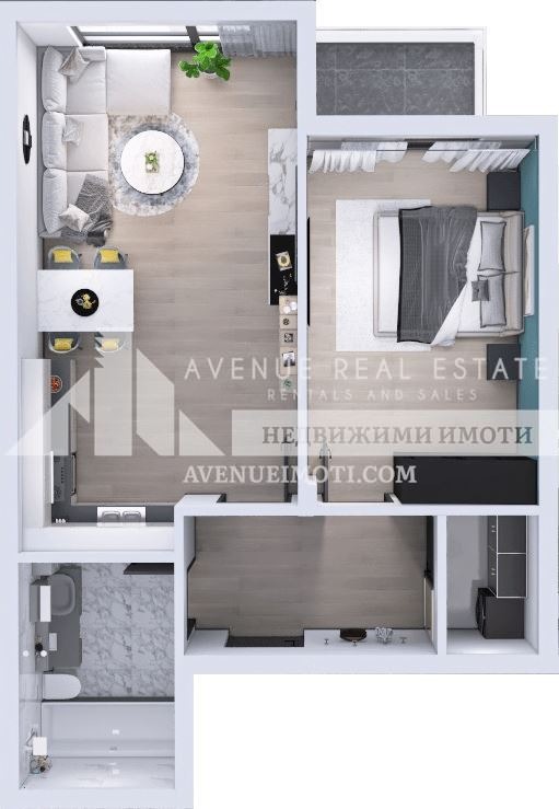 На продаж  1 спальня Пловдив , Южен , 74 кв.м | 12661626 - зображення [6]
