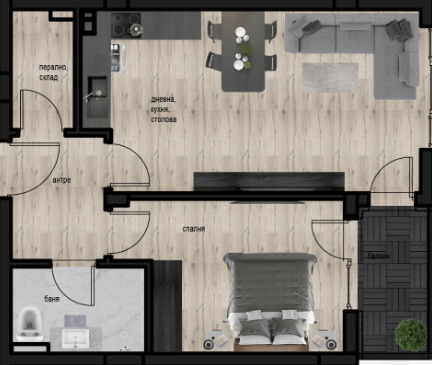 Продава  2-стаен, град Пловдив, Кючук Париж • 79 729 EUR • ID 65170204 — holmes.bg - [1] 