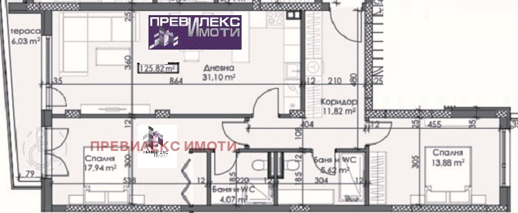 Myytävänä  2 makuuhuonetta Plovdiv , Tsentar , 126 neliömetriä | 14638066