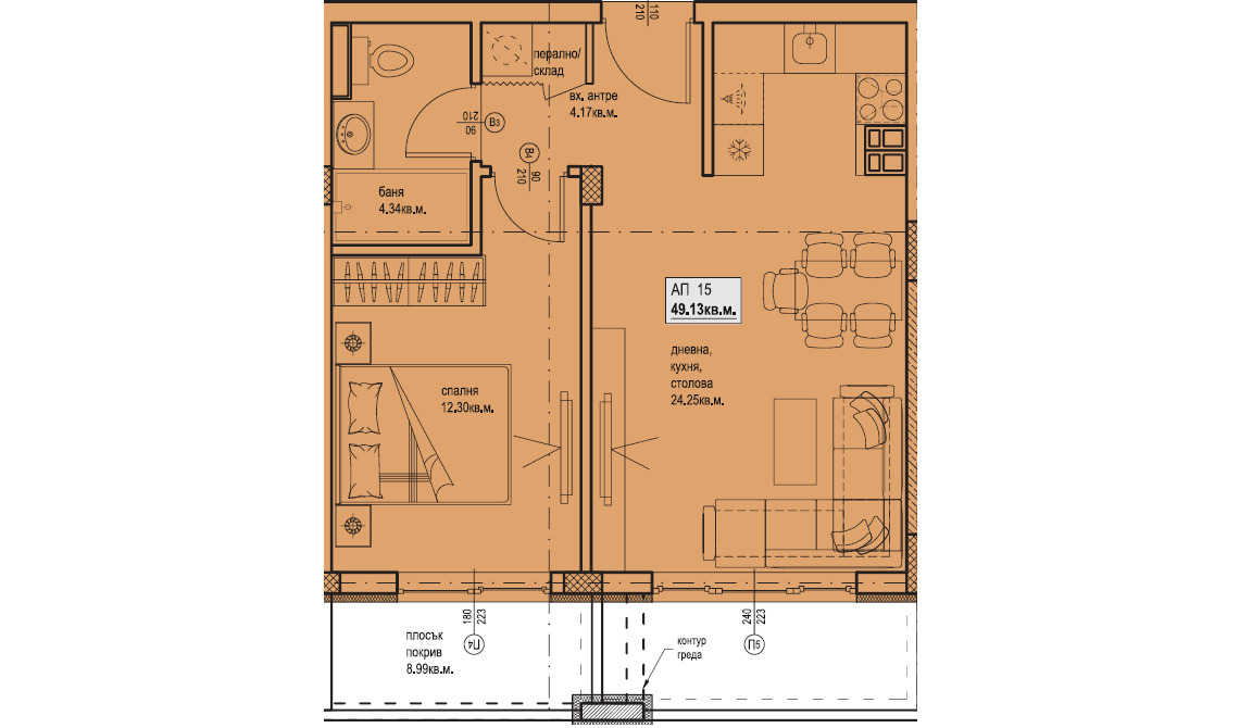 Продава 2-СТАЕН, гр. Пловдив, Остромила, снимка 6 - Апартаменти - 51835899
