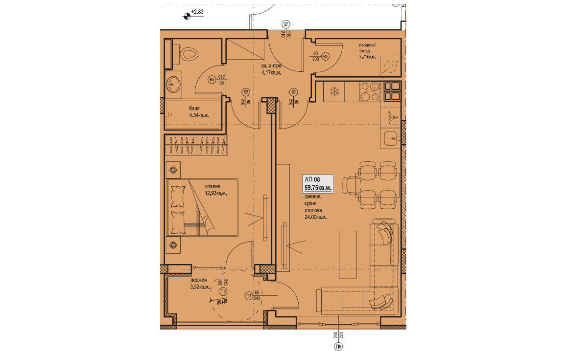 Продава 2-СТАЕН, гр. Пловдив, Остромила, снимка 6 - Апартаменти - 51835899
