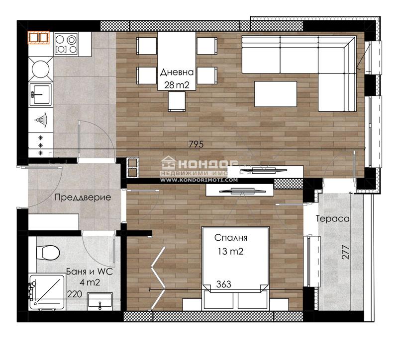 En venta  1 dormitorio Plovdiv , Vastanicheski , 69 metros cuadrados | 31669145 - imagen [3]