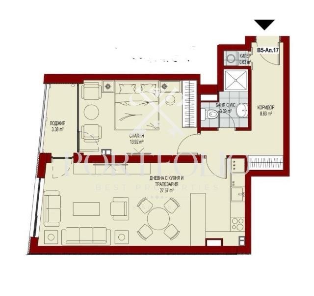 Zu verkaufen  1 Schlafzimmer Sofia , Zentar , 80 qm | 43883396 - Bild [13]