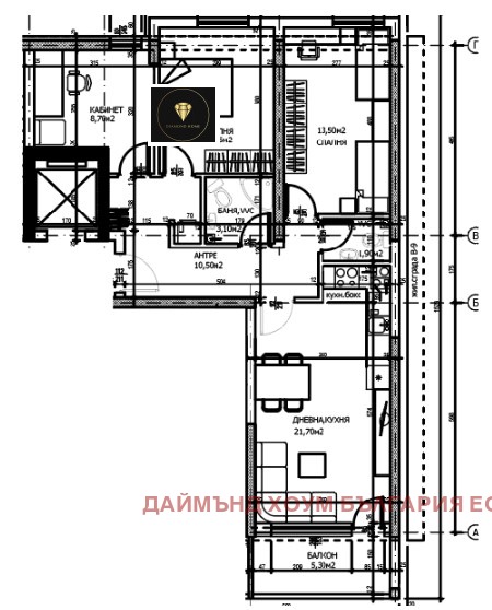 Myytävänä  3 makuuhuonetta Plovdiv , Trakija , 106 neliömetriä | 23746880 - kuva [2]