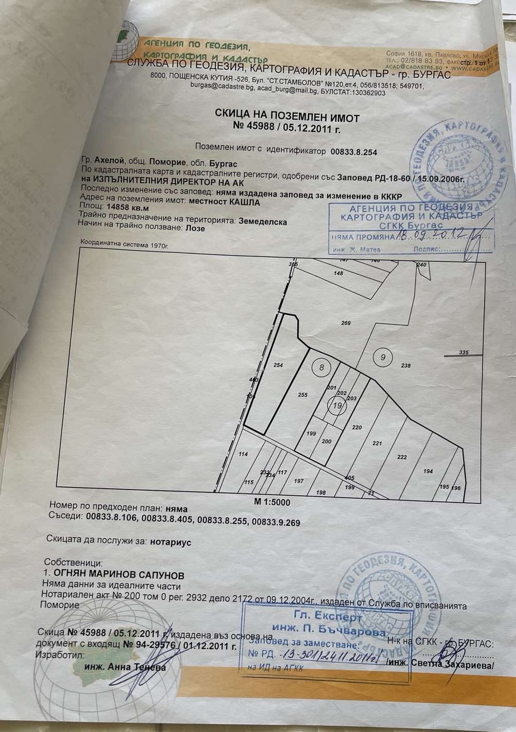 Продава ПАРЦЕЛ, гр. Ахелой, област Бургас