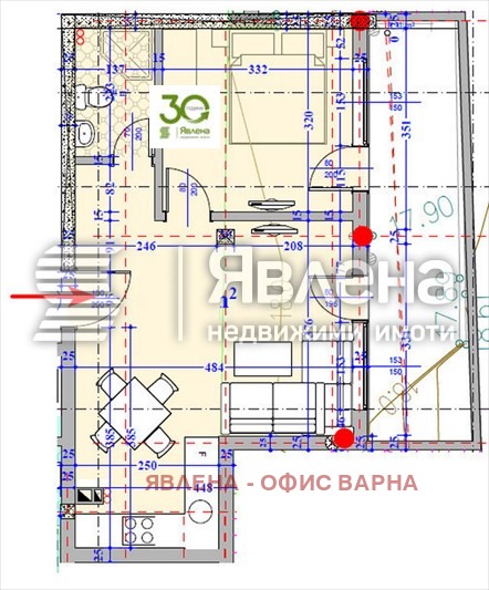 Продава 2-СТАЕН, с. Кранево, област Добрич, снимка 7 - Апартаменти - 55850930