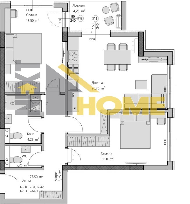 Продава  3-стаен град Пловдив , Христо Смирненски , 90 кв.м | 88401206 - изображение [9]
